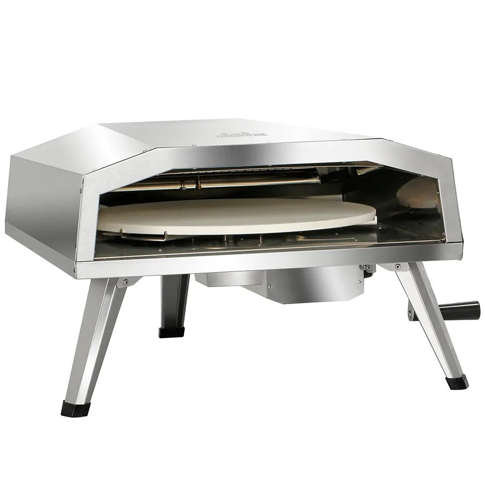 16'' Outdoor Propane Pizza Oven with Rotating Pizza Stone