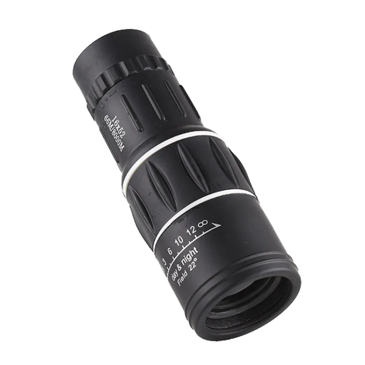 16x52 High Definition Outdoor Bird Viewing Monocular Telescope, Spec: Green Film Standard