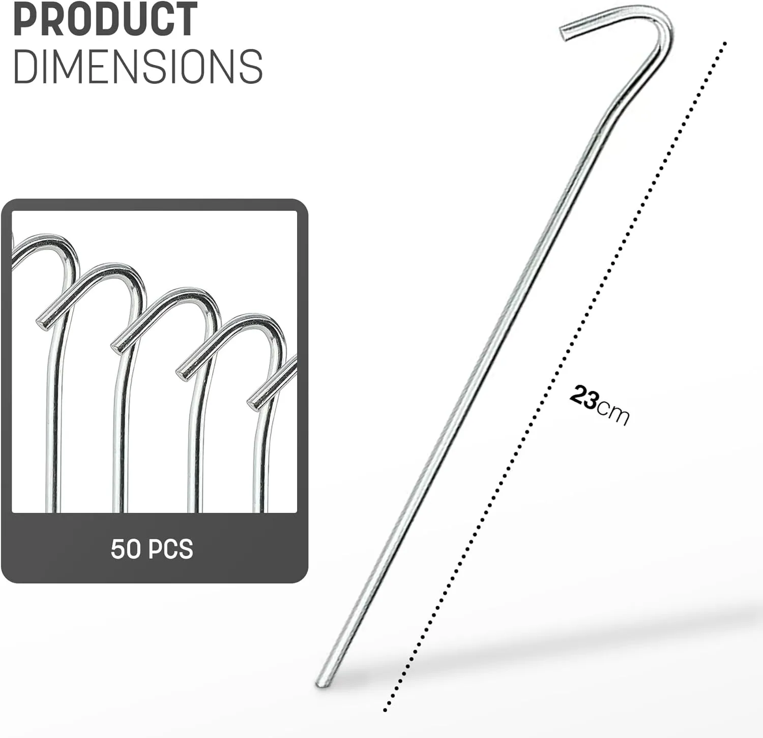 50 Pack Tent Pegs