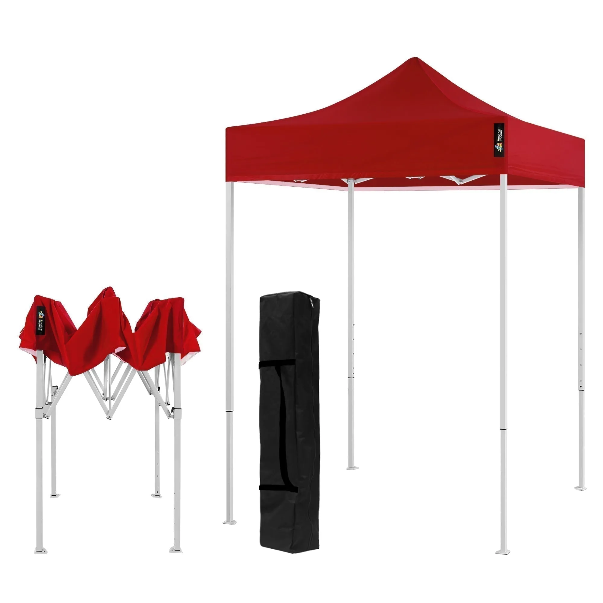 5x5 Pop Colors Sport Tent Canopy White Frame