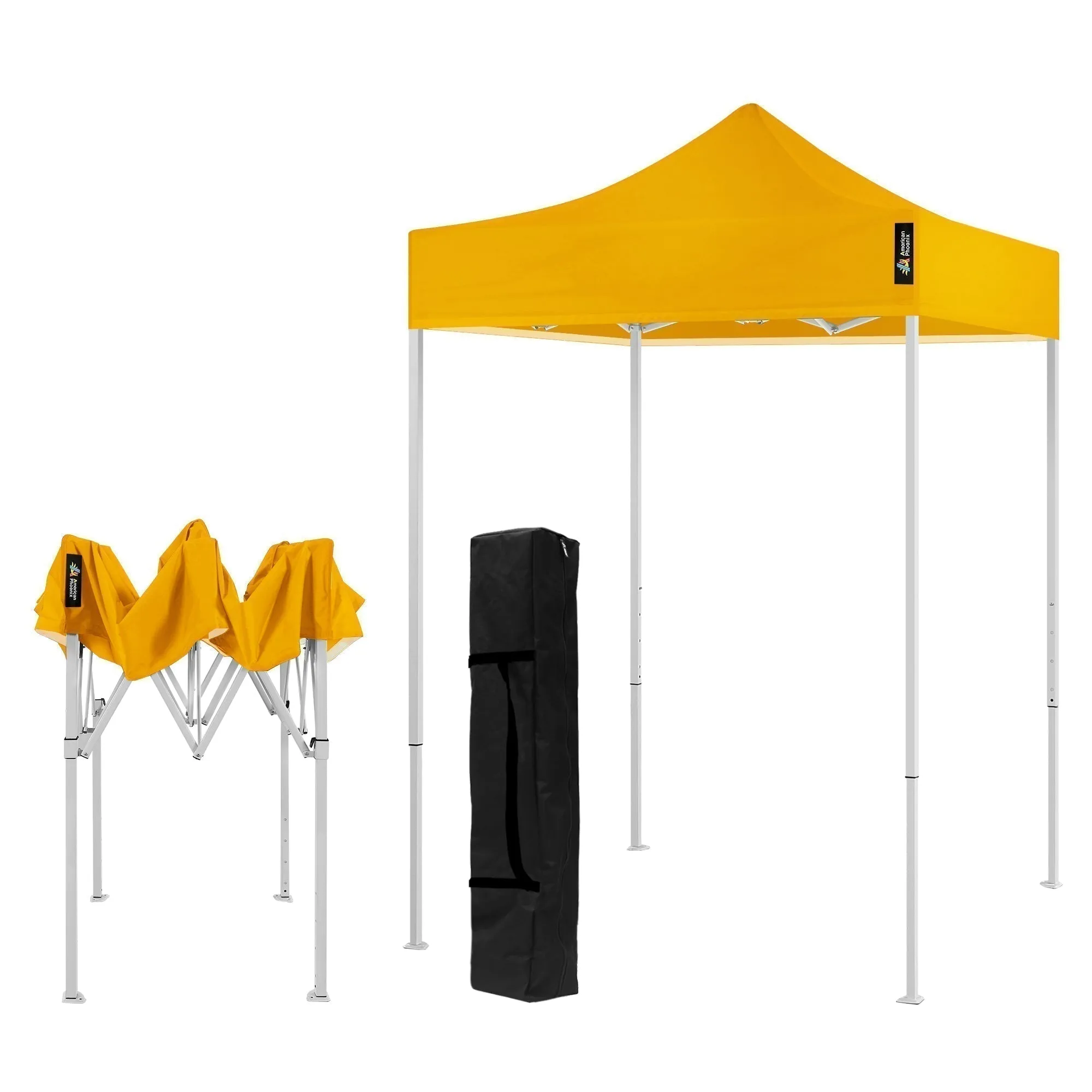 5x5 Pop Colors Sport Tent Canopy White Frame