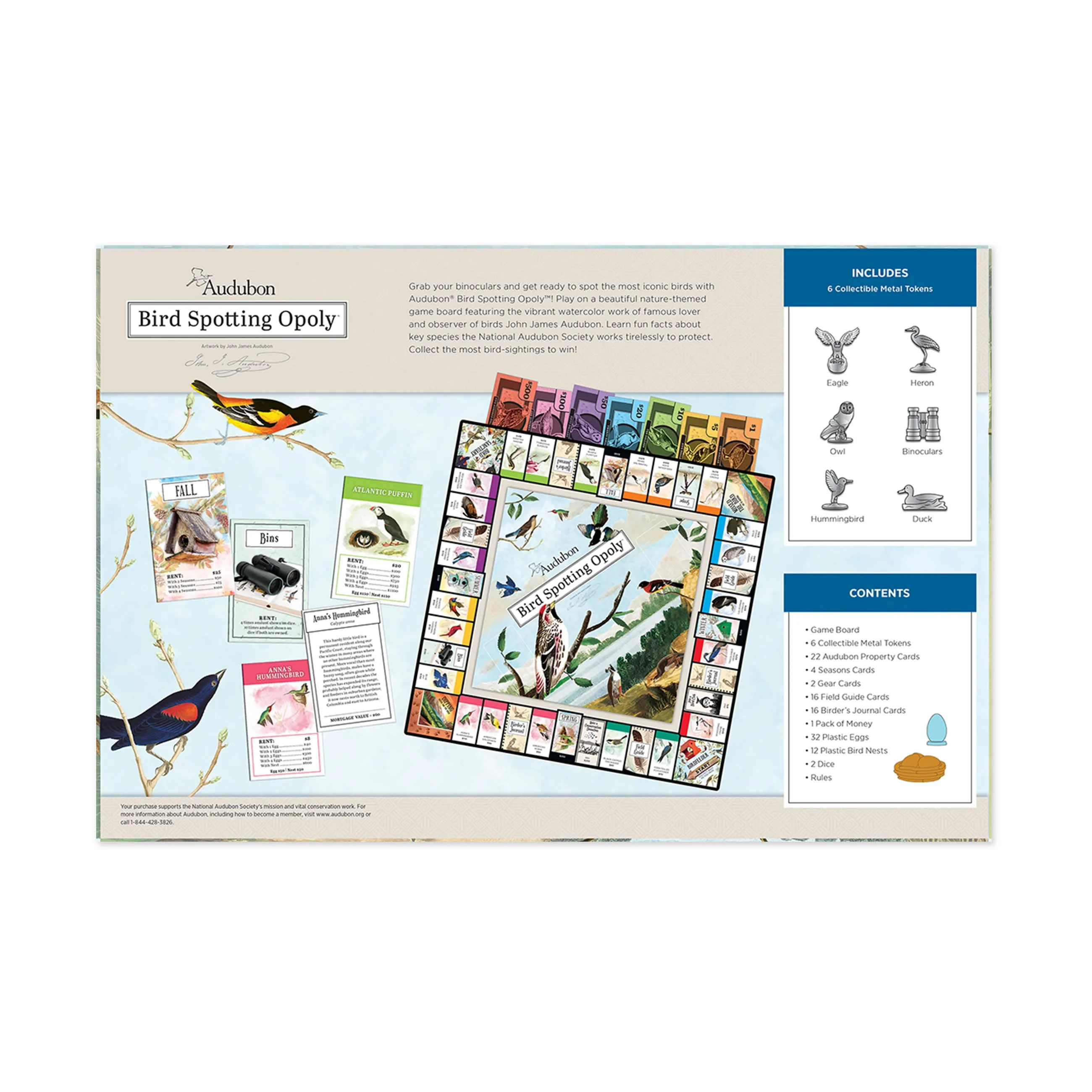 Audubon Bird Spotting Opoly Collector's Edition Set