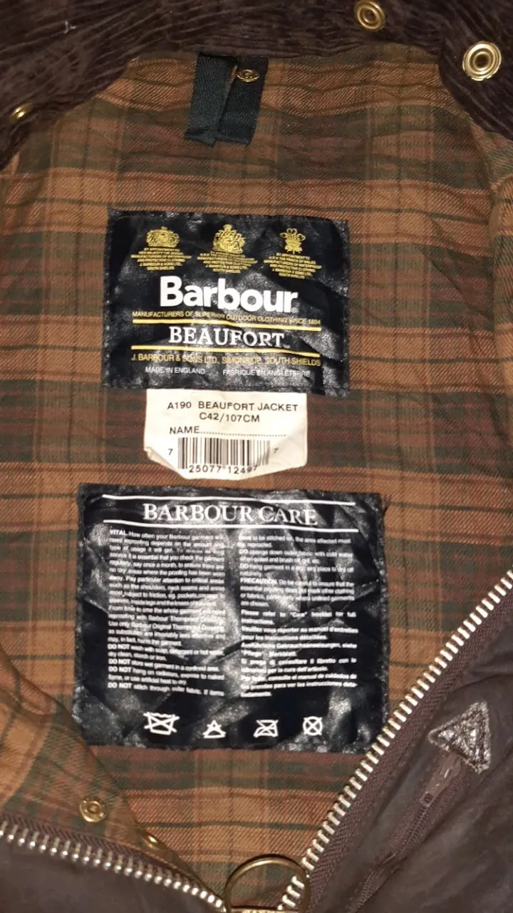 BARBOUR WAX JACKET 3 PIECES OF BUNDLE