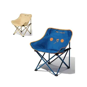 Camping Chair Folding Outdoor Portable Lightweight Fishing Beach Picnic (Blue/Khaki)