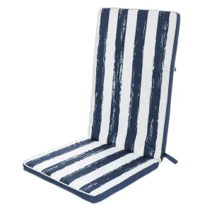 Chair cushion 123 x 48 x 4 cm Blue