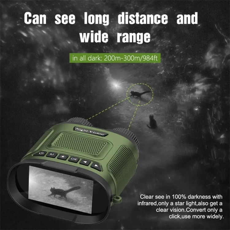 DT29 3 inch IPS Screen Binoculars Digital Binoculars Night Vision(Green)