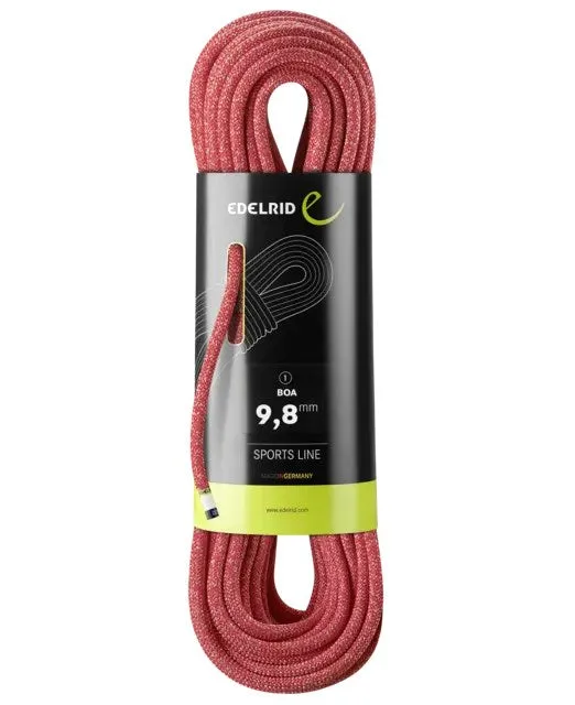 Edelrid 710790702000 Climbing Rope Red 70000 Mm 9.8 Mm Polyamide 1 Pc(S)