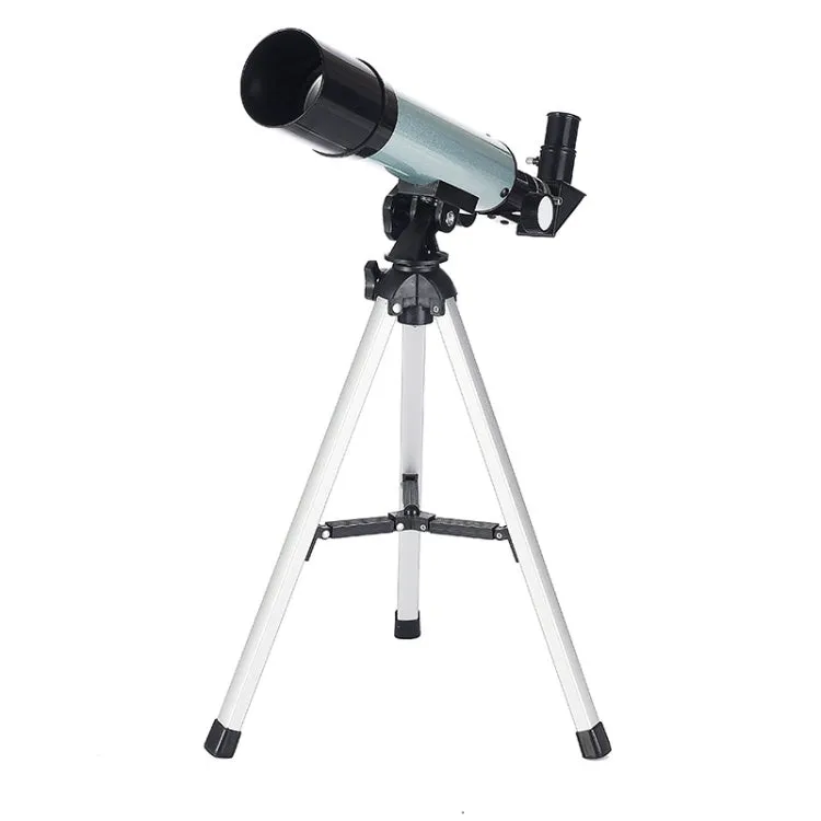 F36050 Portable Professional High Definition High Times Espace Astronomical Telescope Spotting Scope with Aluminum Alloy Tripod(Silver)