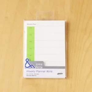 Gimen Paper Strong Sticky Note WEEKLY PLANNER Sticky Note Organization Sticky Note | 3.54 X 5.00 Inches 30 Sheets