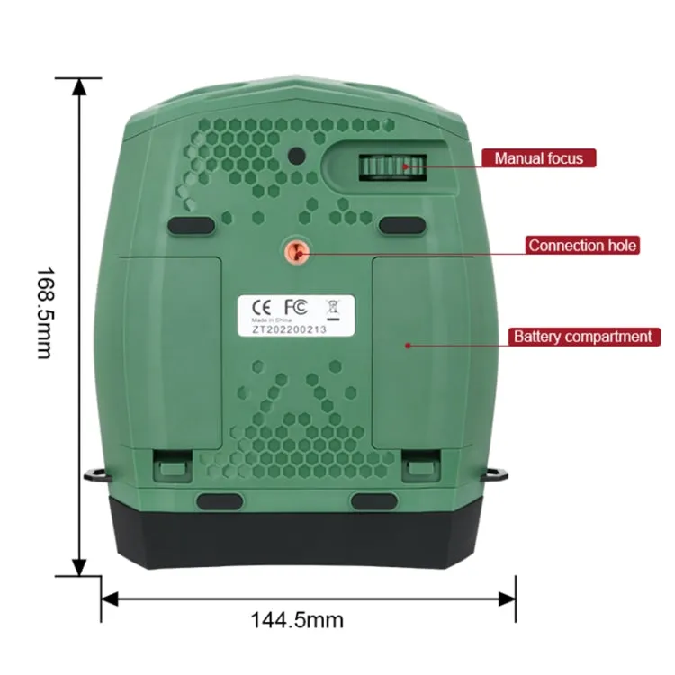 GVDA GD903 3 inch TFT Screen Binoculars 4K Infrared Night Vision Binoculars(Green)