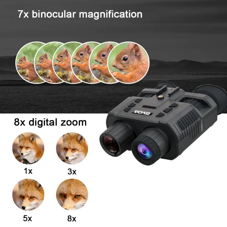 GVDA GD918 1.4 inch TFT Screen Binocular Head Mounted Infrared Night Vision Binoculars