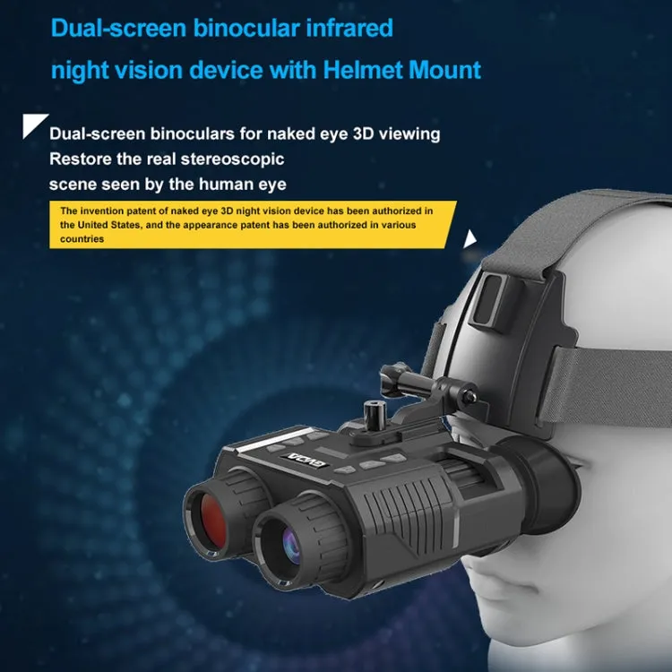 GVDA GD918 1.4 inch TFT Screen Binocular Head Mounted Infrared Night Vision Binoculars