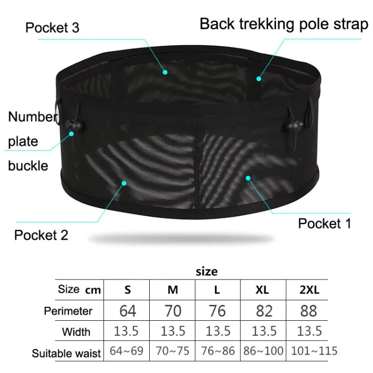 Large Capacity Elastic Mesh Close-fitting Mobile Phone Bag Cycling Mountaineering Kettle Bag, Size: XXL(Starry)