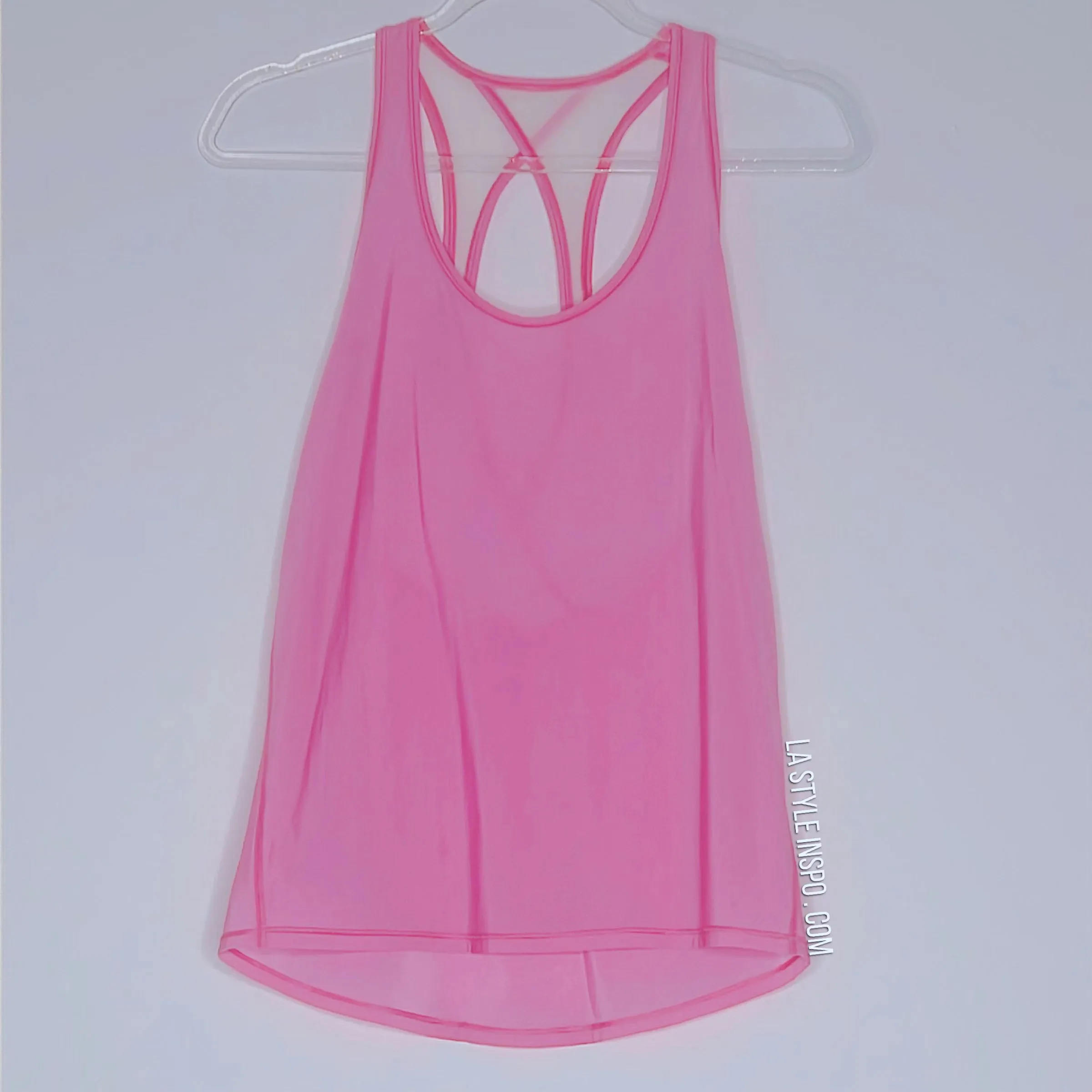 Lululemon Pink Tank Top Mesh Size Medium