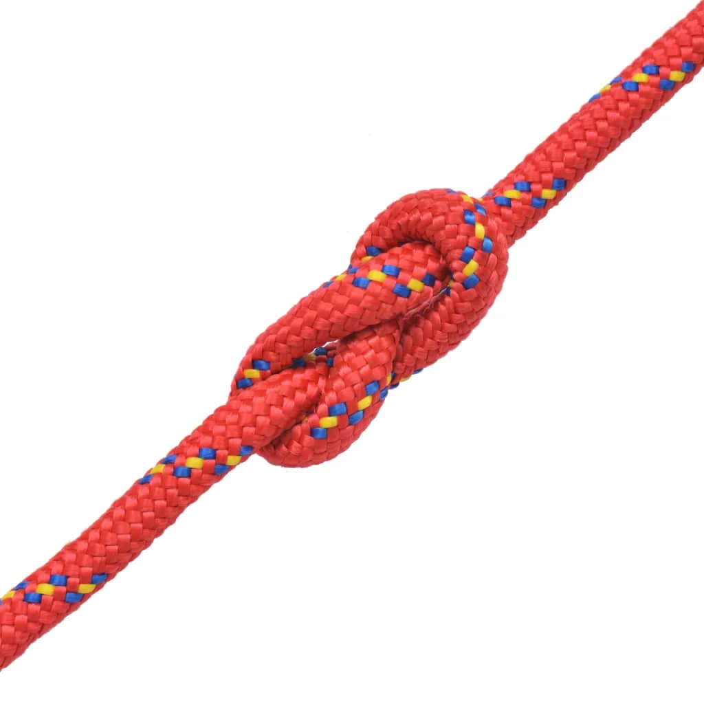 Marine Rope Polypropylene 8 mm 500 m Red