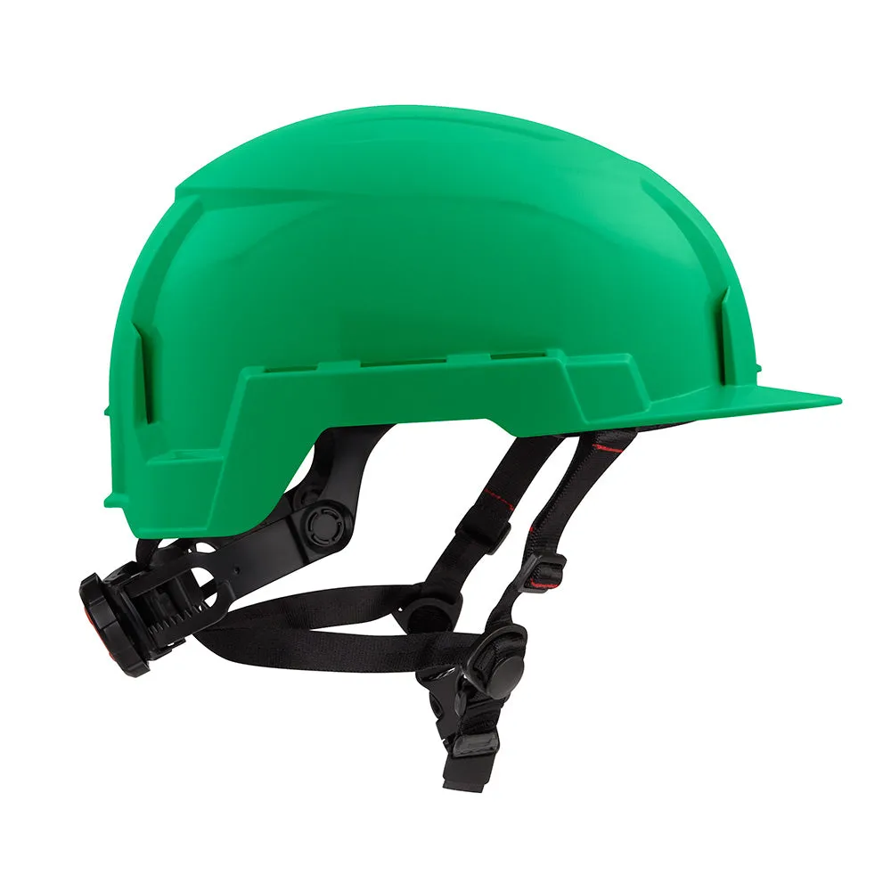 Milwaukee 48-73-1327 BOLT Green Front Brim Safety Helmet (USA) - Type 2, Class E, Non-Vented