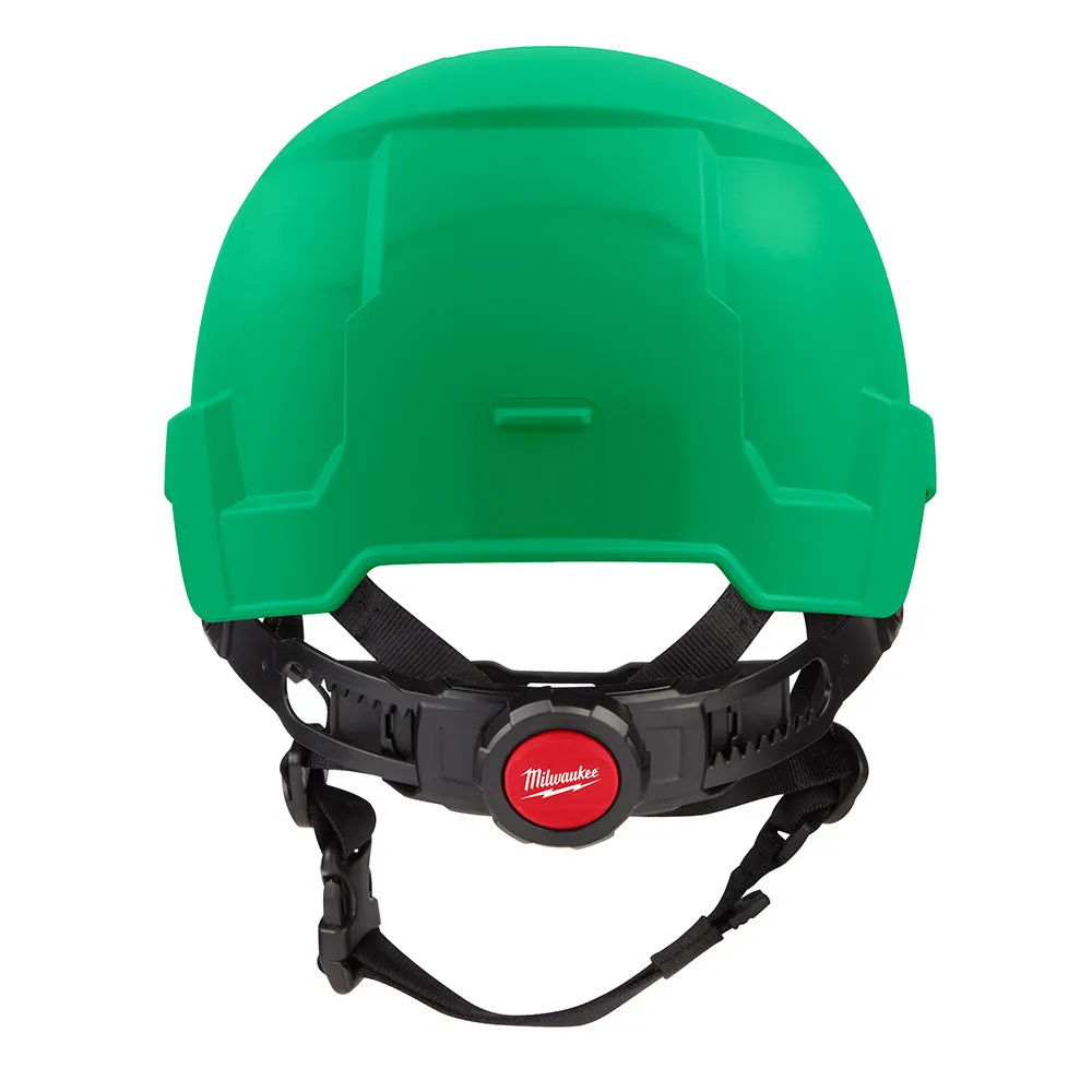 Milwaukee 48-73-1327 BOLT Green Front Brim Safety Helmet (USA) - Type 2, Class E, Non-Vented