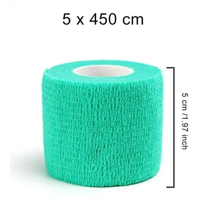 Non-Woven Elastic Fabric Self Adhesive Fitness, Knee Elbow Injury Support Bandage