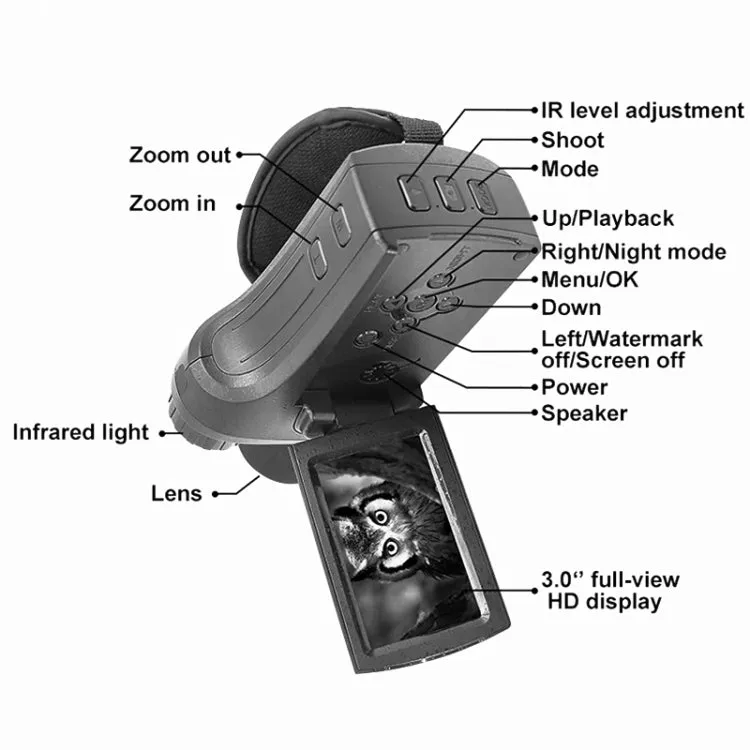 NV2186 Handle HD Digital Reconnament Hunting Safety Monitoring Camera