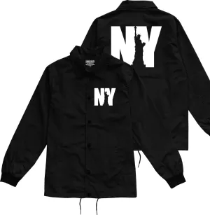 NY Statue Of Liberty Mens Coaches Jacket