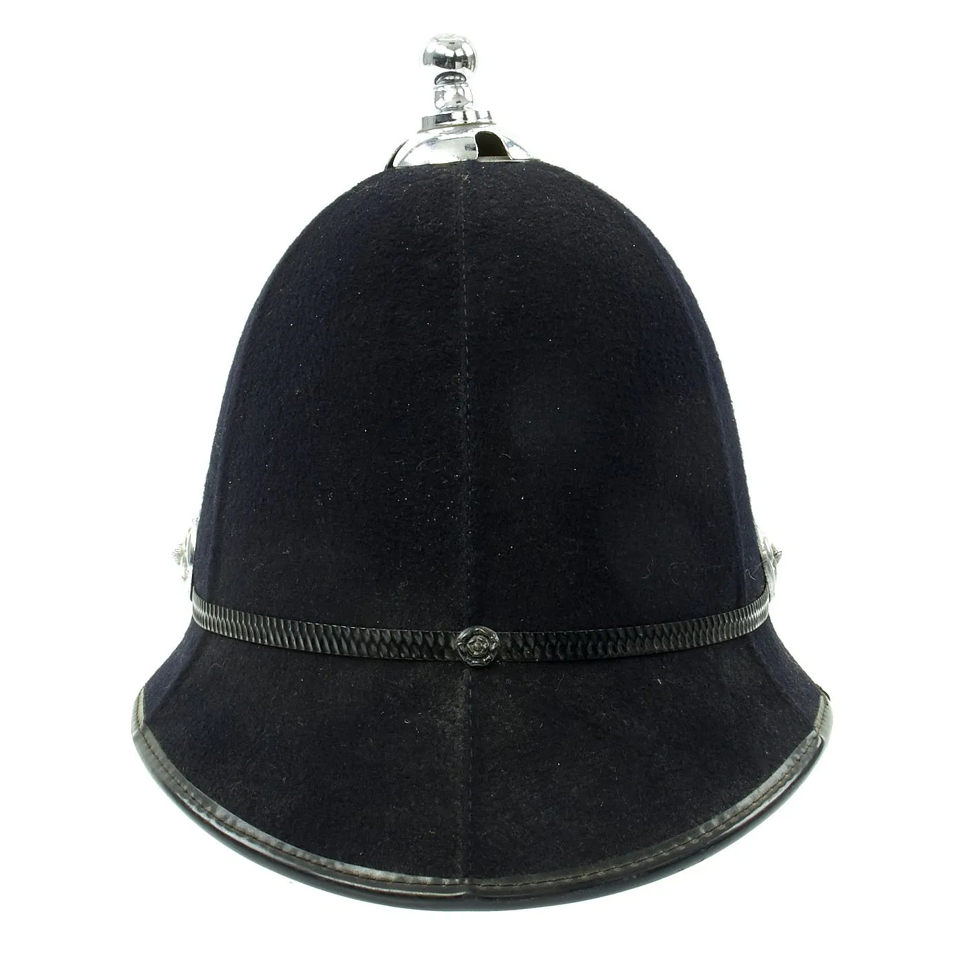 Original British Bobby Police Ball Top Helmet from the Royal Gibraltar Police c. 1960 - 1970