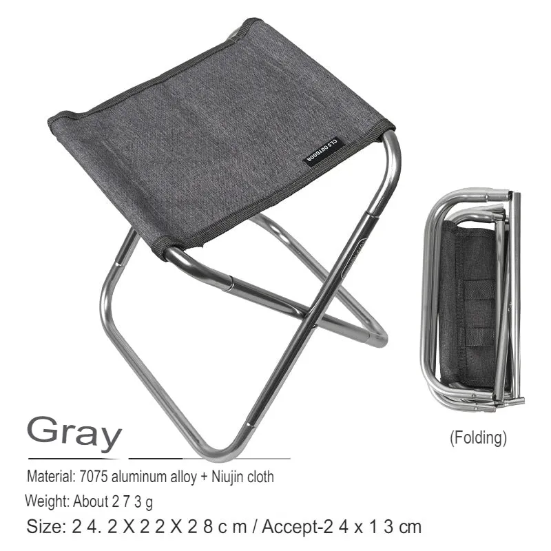 Outdoor Folding Chair, Portable Mini Adult Barbecue Chair, Fishing Stool, Simple And Lightweight Train Stool