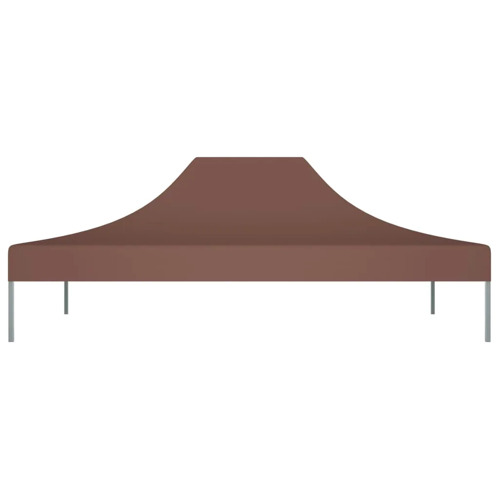 Party Tent Roof 4.5x3 m Brown 270 g/m²