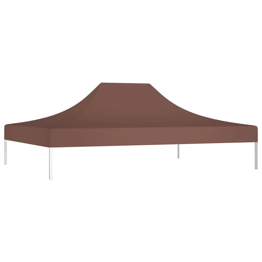 Party Tent Roof 4.5x3 m Brown 270 g/m²