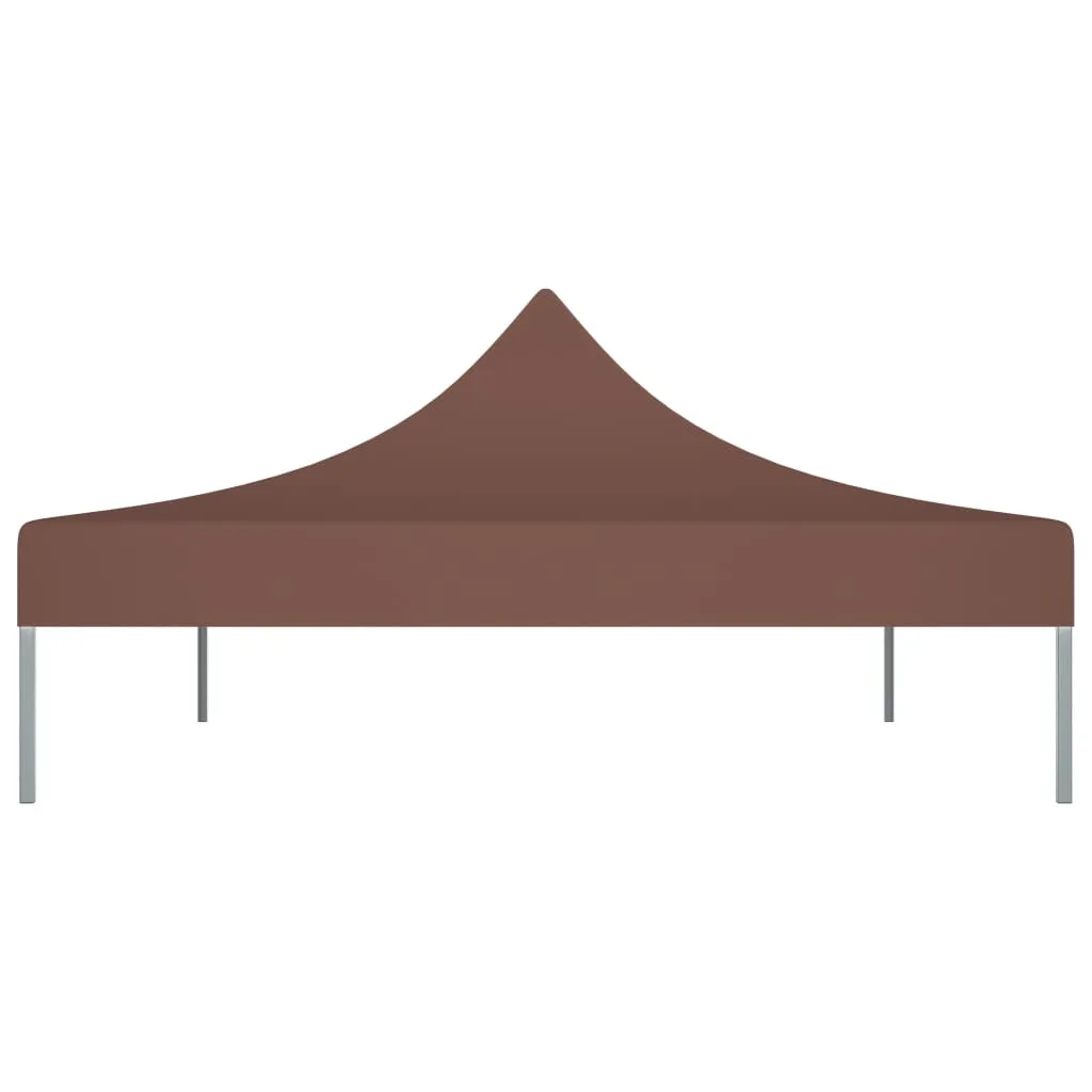 Party Tent Roof 4.5x3 m Brown 270 g/m²