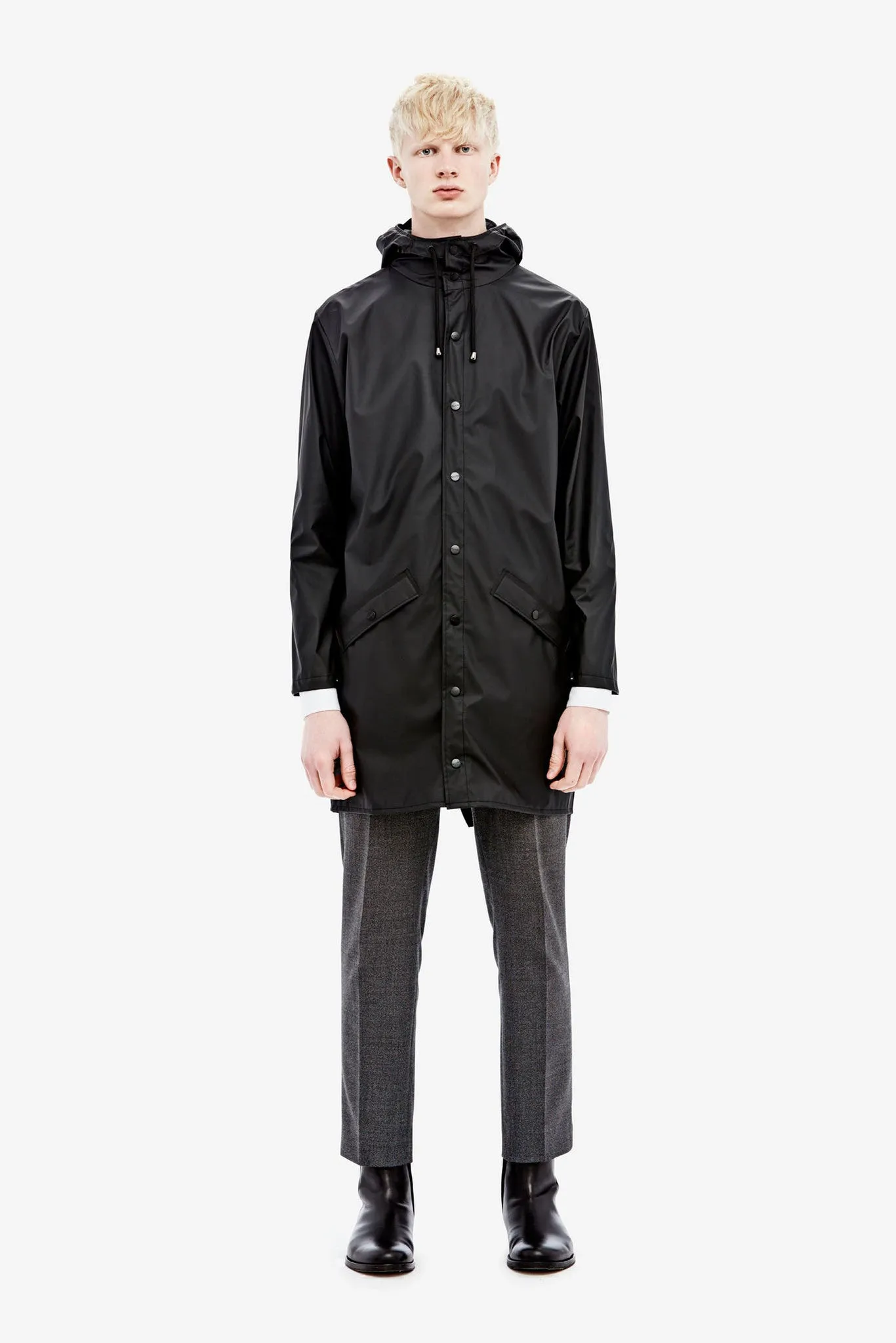 Rains Long Black Jacket