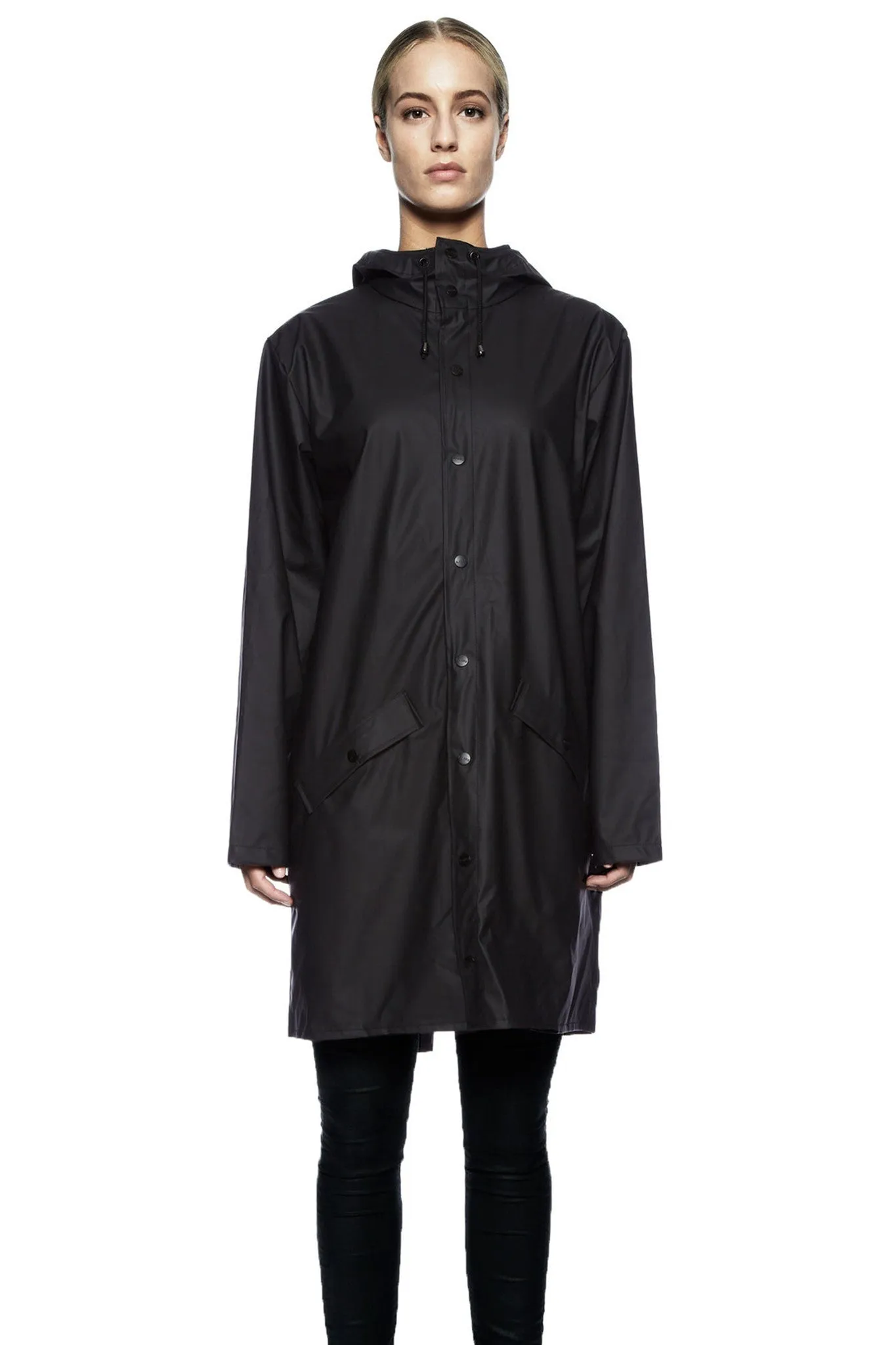 Rains Long Black Jacket