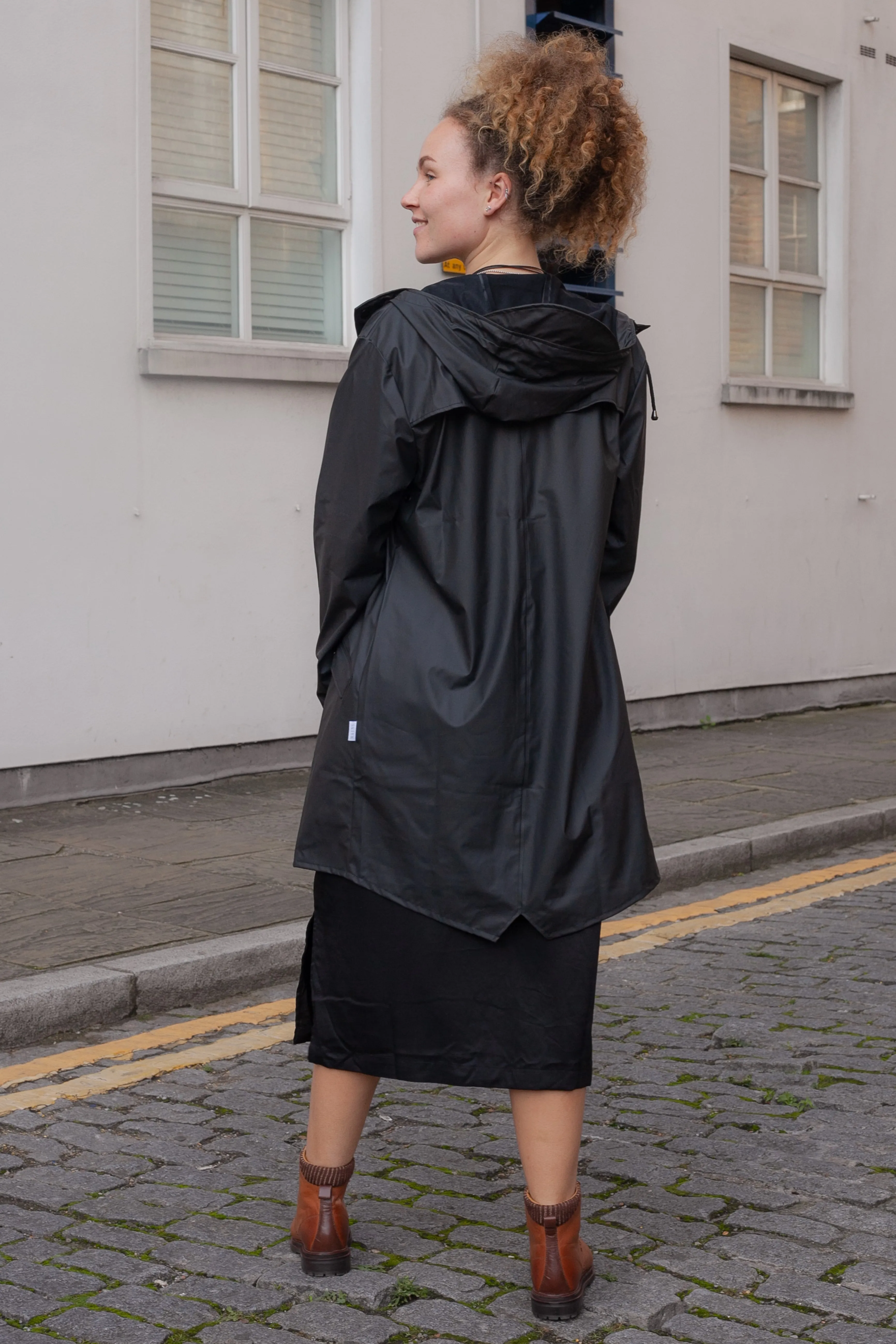 Rains Long Black Jacket