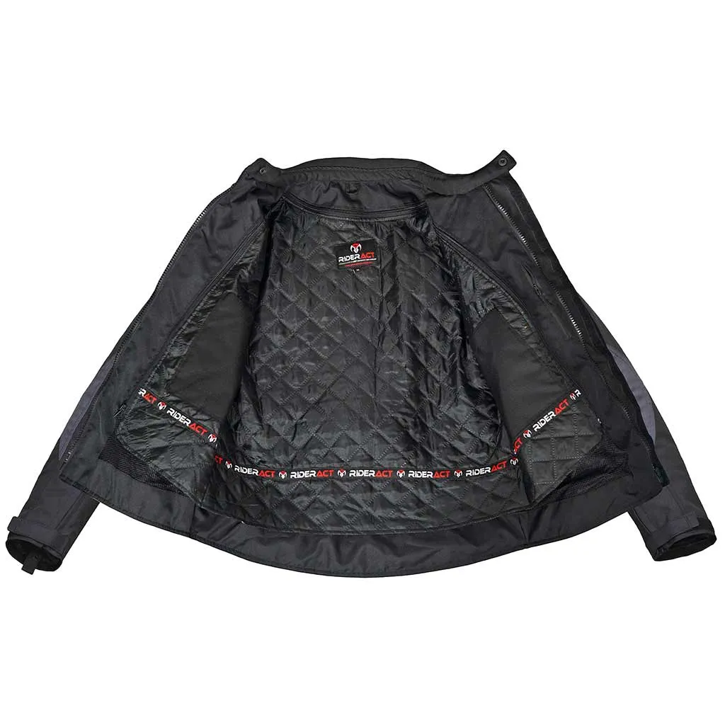 RIDERACT® Waterproof motorcycle jacket Textile Dominator Motorbike Jacket