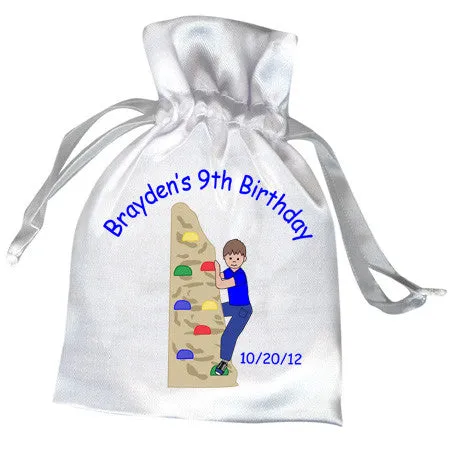 Rock Climbing Birthday Party Favor Bag - Boy