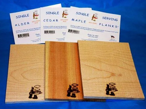 Single Serving Alder Planks (10 pack)