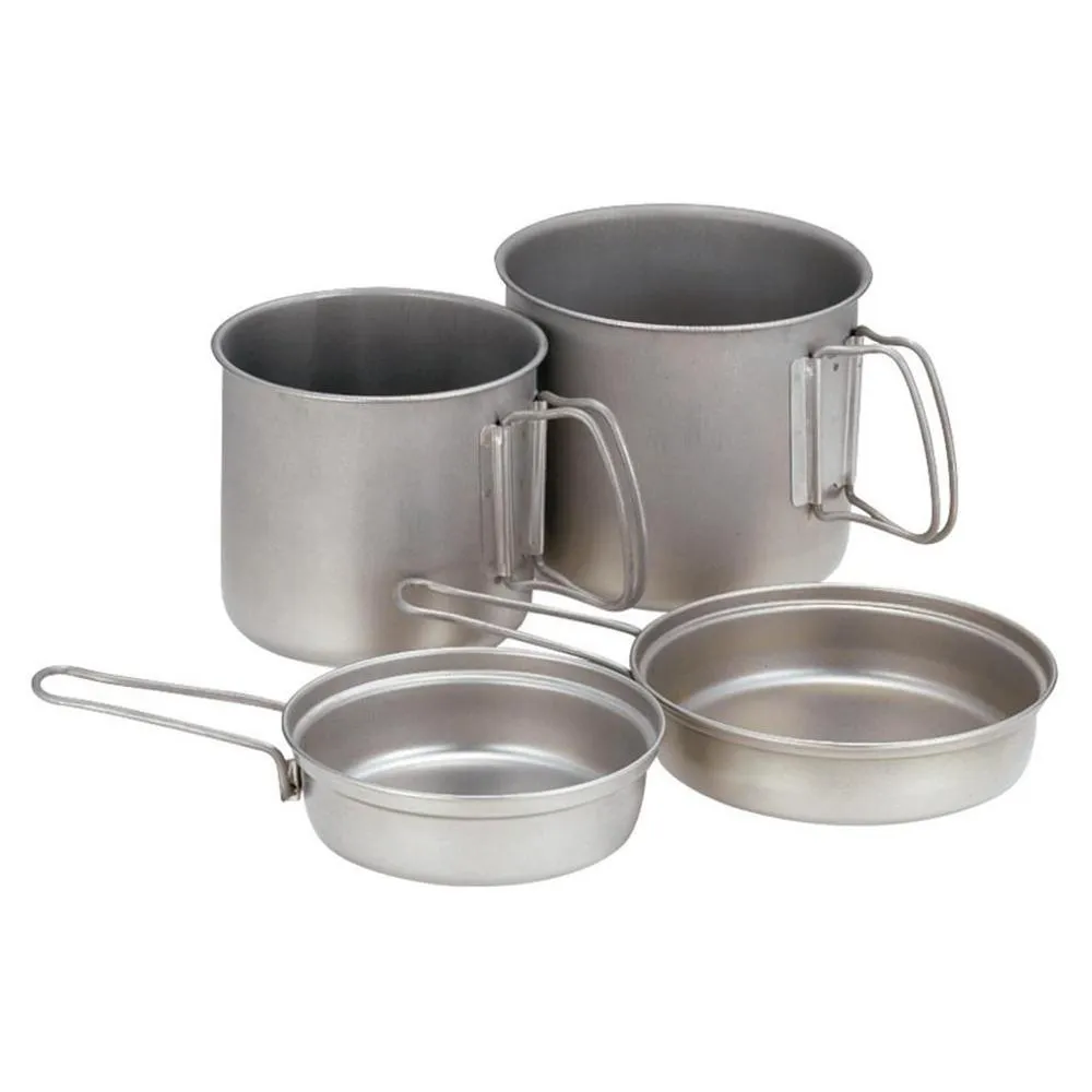 Snow Peak Titanium Trek Combo - Lightweight 2 x Pot Set