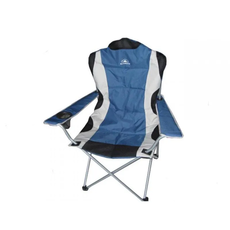 Sunncamp Deluxe Classic Steel Arm Chair - Blue