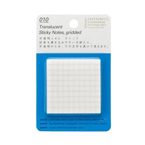 Translucent Sticky Notes Gridded 50mm