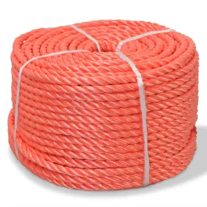 Twisted Rope Polypropylene 8 mm 500 m Orange