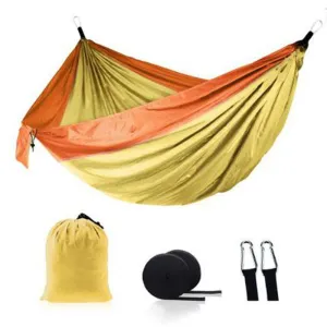 Ultralight Outdoor Camping nylon Hammock Sleep Swing Tree Bed Garden Backyard Furniture Hanging Double Hammock Chair Hangmat