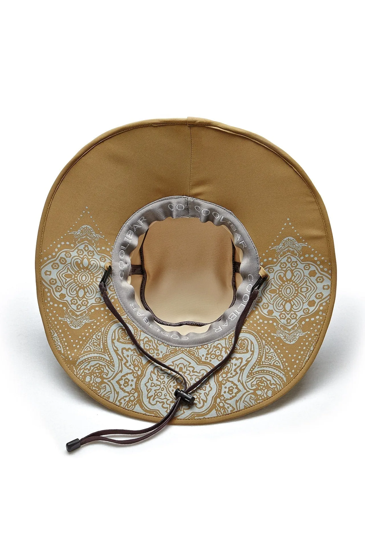 Women's Etta Shapeable Sun Catcher Hat  |  Tan/Khaki Travel Medallion