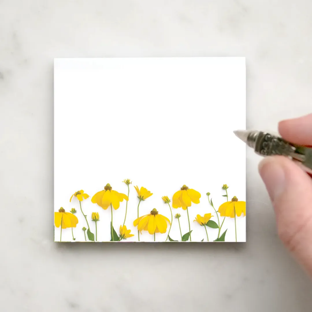 Yellow Wildflower Sticky Notes